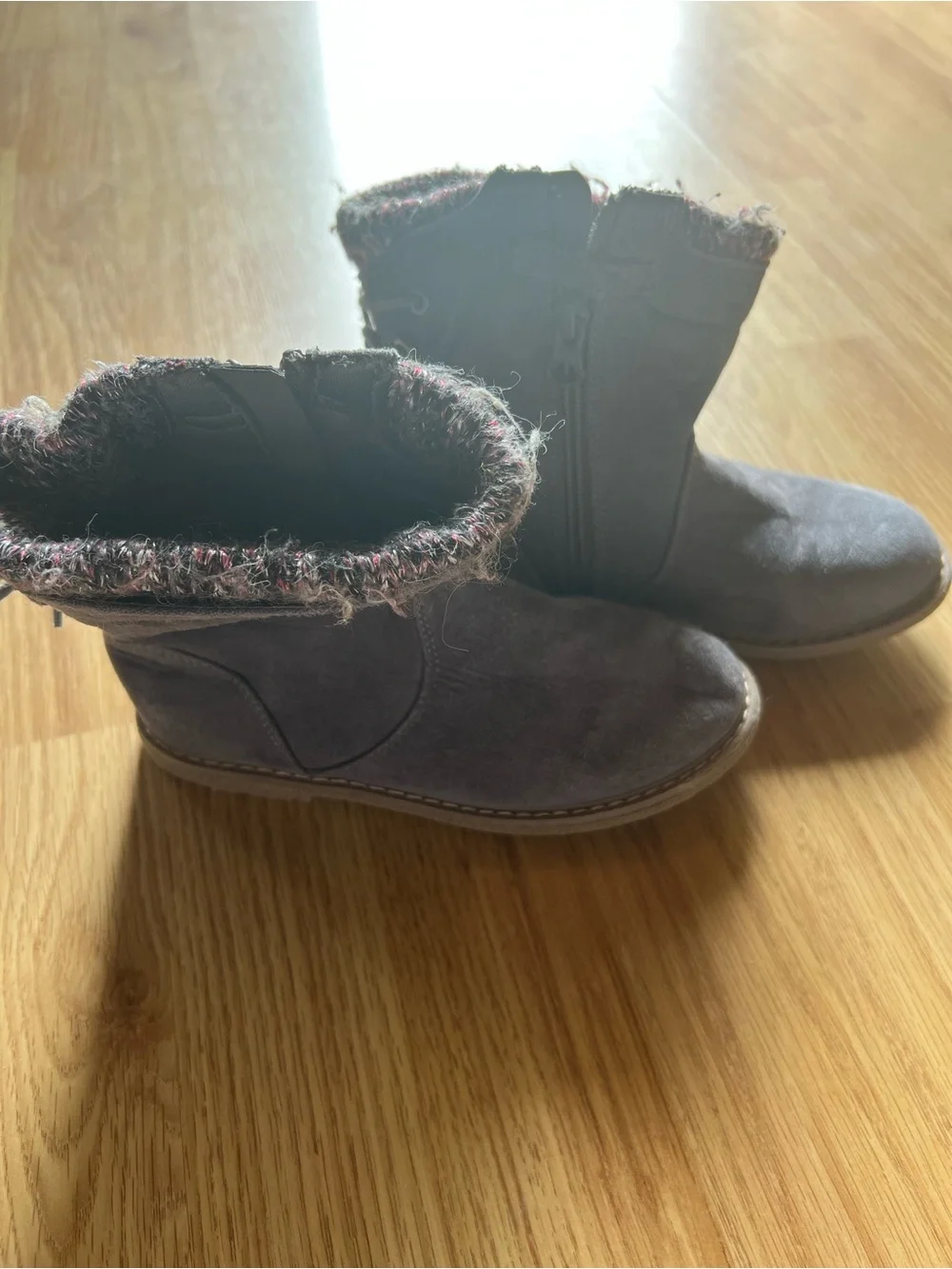 Cat & Jack gray suede